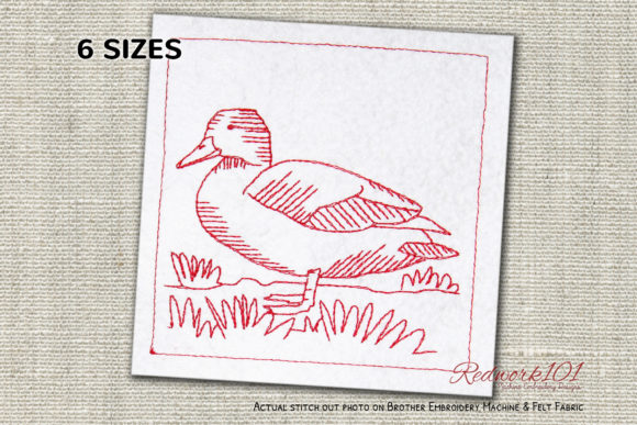 American Black Duck Bluework
