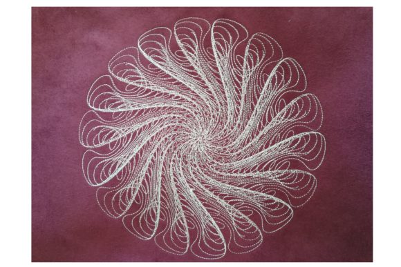 Spiral Fantasy Embroidery Design