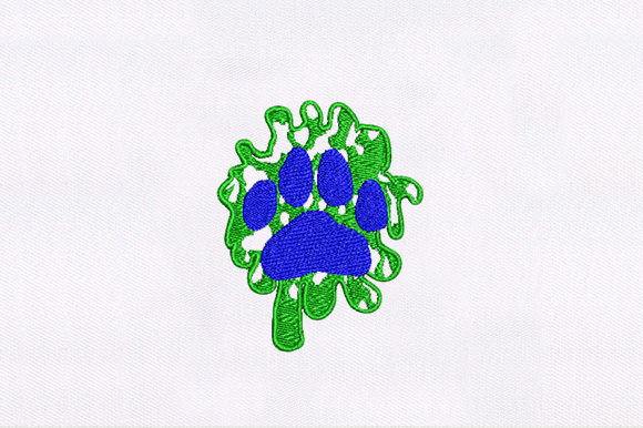 Unique Paw Embroidery Design